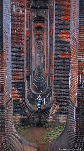 2K views · 68 reactions | You could get lost in seemingly infinite arches here: These semi-circular arches are part of the Ouse Valley Viaduct in the English county of West Sussex. Made form bricks, this railway bridge is also known as the Balcombe Viaduct. It was opened in 1841 and is part of the London-Brighton Railway Line. Do you know of any railway viaducts where you live?  West Sussex   instagram.com/bokehm0n | DW Travel | Facebook