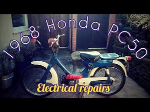 Honda PC50 Wiring repairs. Shocking!💥