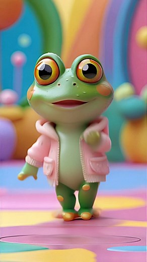 Cute Baby Frog Dancing Fun for Kids