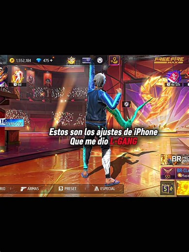 Los ajustes de L-Gang //#freefire #modificaciones #configuracionesfreefire #sensibilidadefreefire #brclasificatoria