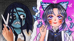 72K views · 2.3K reactions | 曆 KOCHOU SHINOBU曆| Makeup Cosplay Demon Slayer - Seegi Channel Welcome to my channel: https://www.youtube.com/channel/UCb-c98WoxPrGxutKL0NrgMw | Stop Motion Paper ASMR | Facebook