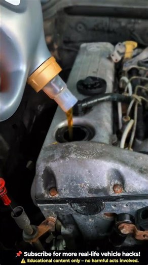 Engine Oil Rifle Fastest Way to Oil an Engine?! 😱 #automobile #carrestorationproject #carrepair