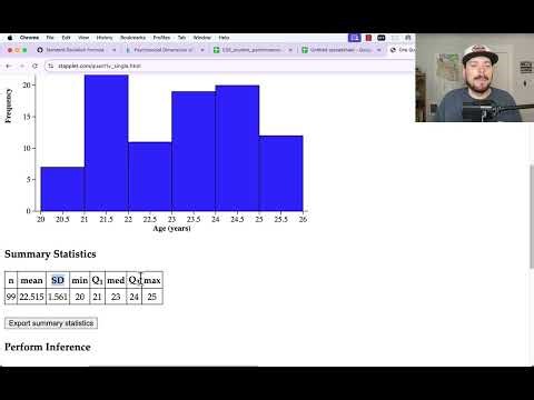 Standard Deviations of Samples and Populations with Stapplet and Google Sheets STDEV
