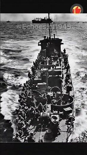 D-Day Invasion Force: Rare LCI Footage 🌊⚓️