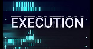 execution animation on black