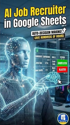 AI in Google Sheets, AI Screened 15 Job Applications in Seconds — Shortlisted/Rejected Automatically