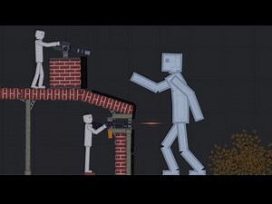 Humans Fight Against A Giant Android In People Playground