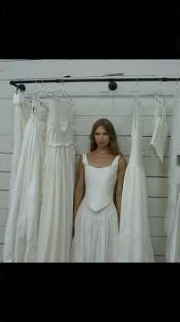 first time wearing a wedding dress had me in tears..
