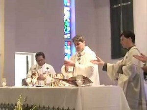 Consecration of the Holy Eucharist at my First Mass