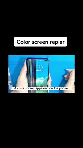 Color screen repair show #phone #phonerepair #tiktok #colorscreen