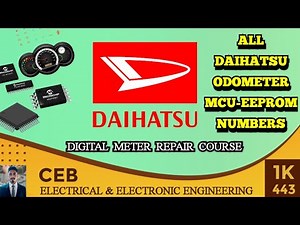 All DAIHATSU odometer eeprom & mcu numbers | DAIHATSU cluster repair