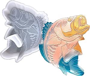 Fish Car Freshie Molds - 3D Animal Freshie Silicone Mold for Aroma Beads and Baking, Suitable for Small Car Vent Freshies, Soap Molds, Candle Molds, Clay Molds