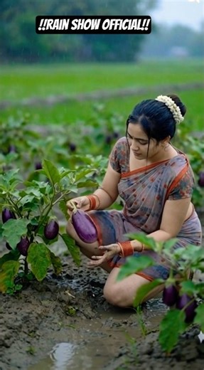 Farming in Rain 🌧️🌾 | Peaceful Village Life | Rain Show Official
