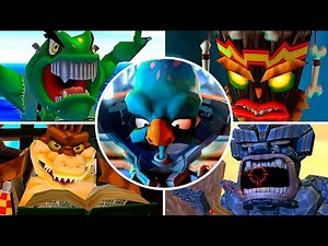 Crash Twinsanity - All Bosses (No Damage) & Ending | 4K 60FPS