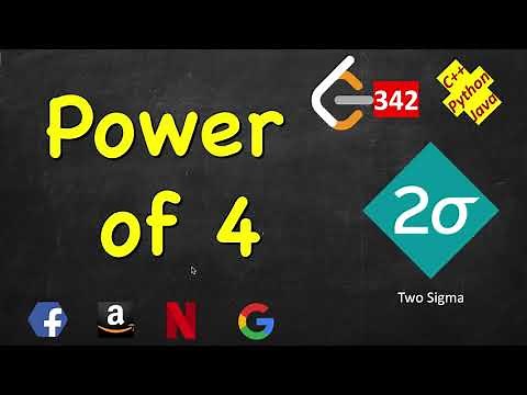 Power of Four | LeetCode 342 | C++, Java, Python