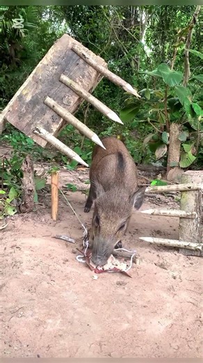 WOW!! Incredible DIY Primitive Wild Boar Pig Trap – Smart Survival Skill #wildboar #pig #pigtrap