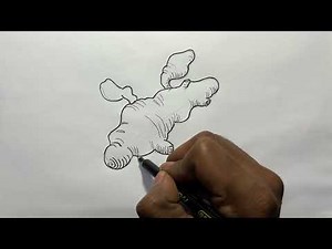 Ginger 🫚 drawing with brush pen/ Really easy to draw ginger/ How to draw ginger