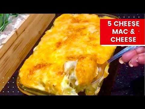 My famous 5 cheese, baked Mac and Cheese recipe