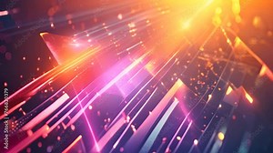 Energetic abstract video background with a captivating digital twist, infusing futuristic vibes into the visual realm.
