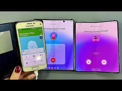 Incoming call & Samsung S5 mini & Samsung Galaxy Z Fold 2& Samsung Galaxy Z Fold 5