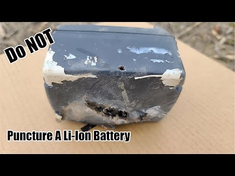 Hazards Of Puncturing Lithium Ion Batteries In Tools