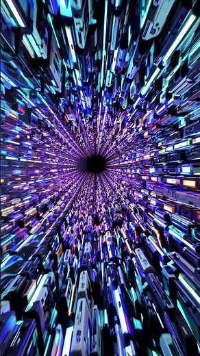 #Shorts Dynamic Visual Journey Through A Vibrant Tunnel Of Colorful