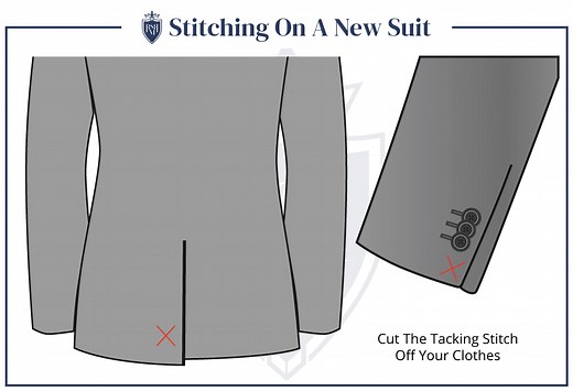 Should You Cut Pocket Stitching On A New Suit? | Remove Tack Stitching