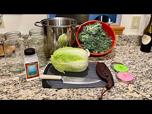 How to make Fermented Kale Sauerkraut and Napa Cabbage Sauerkraut // Bog Life