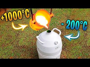 LAVA VS NITROGÊNIO LÍQUIDO, O FIM DOS TEMPOS !!! ( EXPERIMENTO )