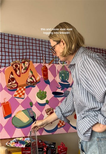 Please don’t ever make me get a 9-5 x #art #artist #artistlife #painting #smallbusiness