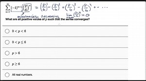 Worked example: alternating series