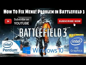 Battlefield 3 Menu Problem Loading Problem Black screen Problem