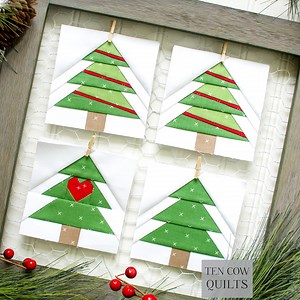 Tree Bundle 3 Tree Styles, 6 Sizes of Each, Foundation Paper Piecing, Christmas, PDF Download - Etsy