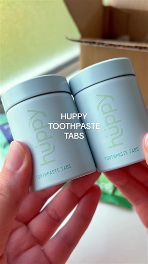 I've discovered the secret to a sustainable smile, and it's called @Huppy ! 🌿 These plastic-free, all-natural toothpaste tabs are a total game-changer for oral care. 🎉 Using the latest in oral care innovation - Nano-hydroxyapatite - these tablets not only clean my teeth but also strengthen them. 💪 Plus, the carefully selected natural ingredients are vegan, non-toxic, and safe for the whole family. 👨‍👩‍👧‍👦 And the best part? It's super easy to use! Just pop a tab in your mouth, chew until 