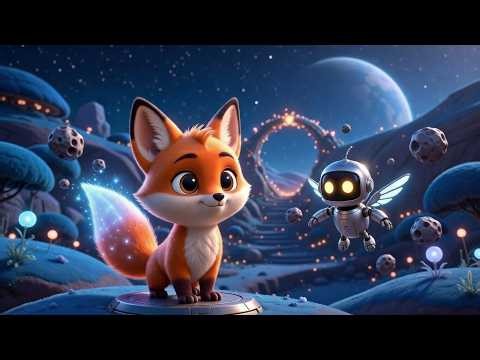 🚀 Nix the Space Fox Who Learned a Lesson | Kids Cartoon Story | Moral Bedtime Story for Kids
