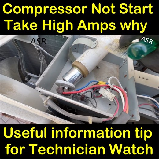 5.3K views · 382 reactions | ac compressor capacitor blast why how many reason how know what is problem why compressor tak high ampere learn very useful infornation for new technician must watch | ASR Service Center | Facebook