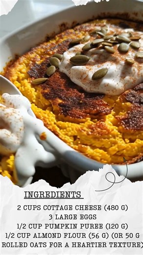 15K views · 42 reactions |  Pumpkin Cottage Cheese Breakfast Bake...