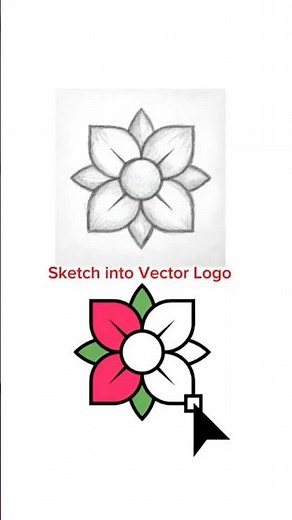 "Convert Sketch into Vector Logo | Illustrator Tutorial for Beginners"
