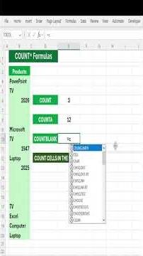 Excel COUNT vs COUNTA vs COUNTBLANK: Key Differences Explained