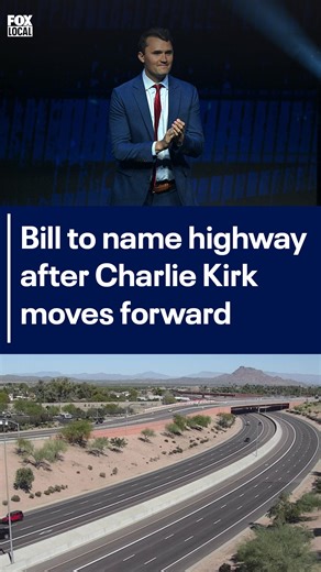 A bill to designate Loop 202 as the "Charlie Kirk Highway" cleared the Arizona Senate Public Safety Committee on Jan. 21 with Republican support. Story link in comments ⬇️ https://www.fox10phoenix.com/news/bill-name-arizona-highway-after-charlie-kirk-moves-forward?utm_campaign=trueanthem&utm_medium=trueanthem&utm_source=facebook | FOX 10 Phoenix