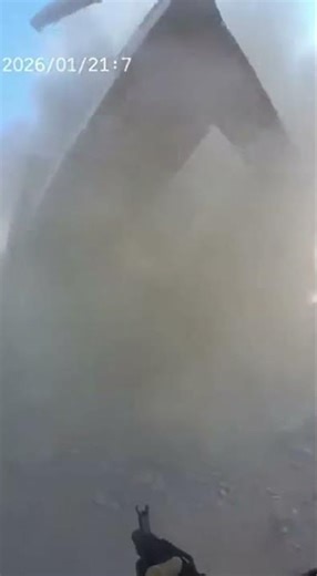 Bomb Impact Destroys Abandoned Building