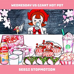 Wednesday vs Giant Hot Pot © Copyright by HFL Media ☞ Do not Reup Get in touch with us: info@hflmedia.net #Seegi #cartoon #HFL #stopmotion | Stop Motion Paper ASMR
