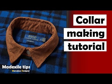 How to make collar in marvelous designer?