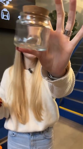 The coin appeared inside a sealed jar