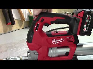 Milwaukee Cordless Grease Gun M18 2 Speed review. I like it!!