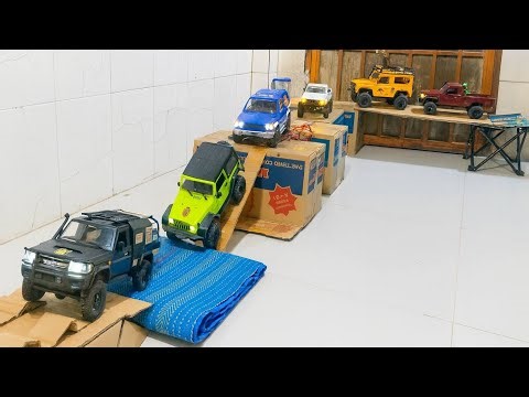RC Off-Road Obstacle Course Challenge | Jeep, Land Cruiser & Defender Extreme Crawl