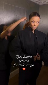 Tyra Banks returns for the Balenciaga show in Paris. | Movie and a Meal