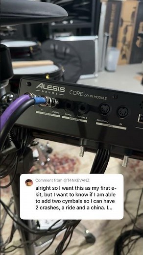 Can you add additional cymbals on the Strata Club/Core electronic drum sets