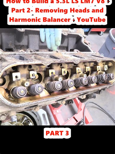 Cómo quitar cabezas y balancín armónico en LS V8