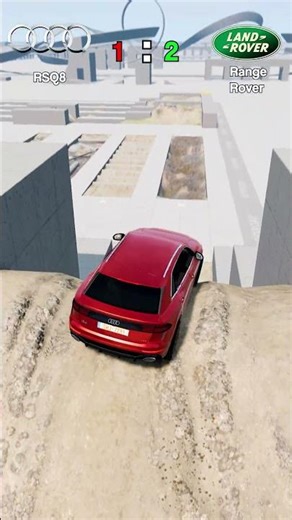 Audi RSQ8 vs Land Rover Range Rover #beamngdrive